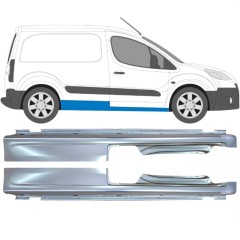 Kompletný prah pre Peugeot Partner 2008-2018 / Ľavá+Pravá / Sada 10113