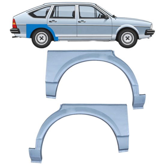 Lem zadného blatníka pre Volkswagen Passat B2 1980-1988 / Ľavá+Pravá / SEDAN / HATCHBACK / Sada 10472