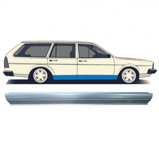 Opravný plech prahu pre VW Passat B2 1980-1988 / Vľavo = Vpravo (symetrické) 11261