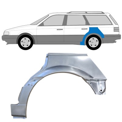Opravný plech zadného podbehu pre Volkswagen Passat B3 1988-1993 / Ľavý / COMBI 14520
