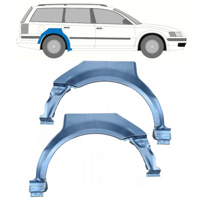 Lem zadného blatníka pre VW Passat B5 1996-2005 / Ľavá+Pravá / Sada 9688