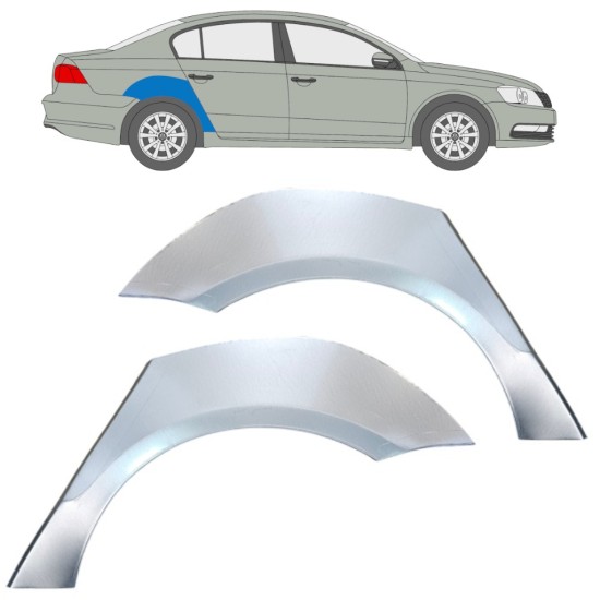 Lem zadného blatníka pre Volkswagen Passat B7 2010-2015 / Ľavá+Pravá / Sada 16354