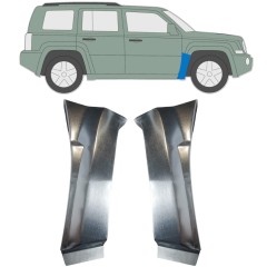 Opravný plech predného blatníka pre Jeep Patriot 2006- / Ľavá+Pravá / Sada 11190