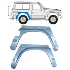 Lem zadného blatníka pre Nissan Patrol Y60 GY60 1990-1997 / Ľavá+Pravá / Sada 11530