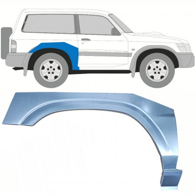 Lem zadného blatníka pre Nissan Patrol 1997-2009 / Pravá 10218