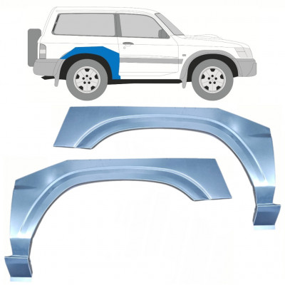 Lem zadného blatníka pre Nissan Patrol 1997-2009 / Ľavá+Pravá / Sada 10220