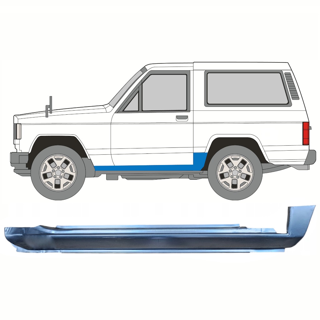 Kompletný Prah Pre Nissan Patrol K160 1979-1990 / Ľavý 8640