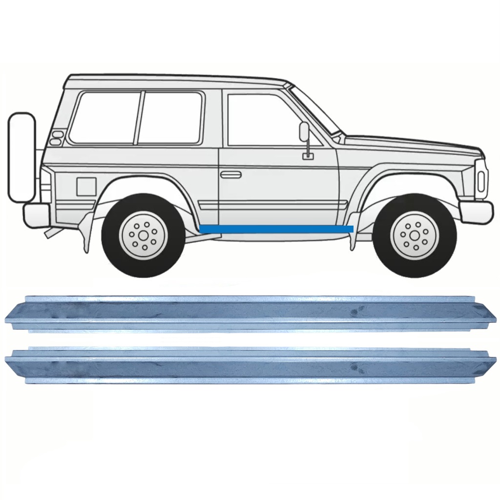 Opravný Plech Prahu Pre Nissan Patrol Y60 Gy60 1990-1997 / Vľavo = Vpravo (Symetrické) / Sada 10465