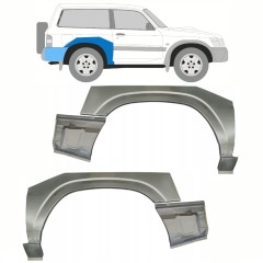 Lem zadného blatníka pre Nissan Patrol Y61 GY61 1997-2009 / Sada 10800
