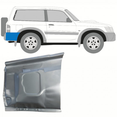 Lem zadného blatníka pre Nissan Patrol 1997-2009 / Pravá 10166