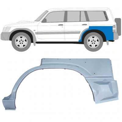 Lem zadného blatníka pre Nissan Patrol 1997-2009 / Ľavý 12758