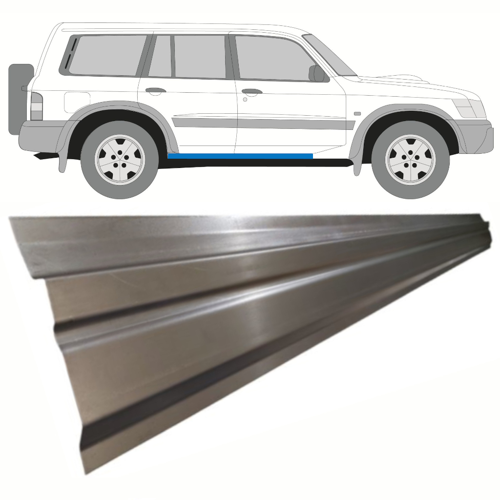 Opravný Plech Prahu Vnútorný Pre Nissan Patrol Y61 Gy61 1997-2009 / Vľavo = Vpravo (Symetrické) 8706
