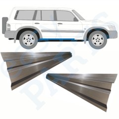 Opravný plech prahu vnútorný pre Nissan Patrol Y61 GY61 1997-2009 / Vľavo = Vpravo (symetrické) / Sada 10366
