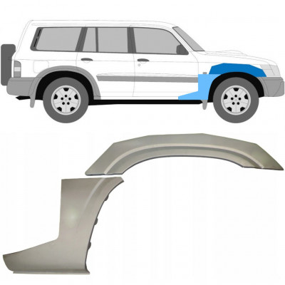 Opravný plech predného blatníka pre Nissan Patrol 1997-2009 / Pravá / Sada 10032