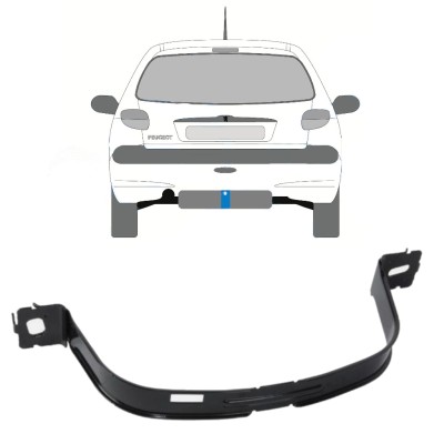 Objímky palivovej nádrže pre Peugeot 206 206+ 1998-2012 16013