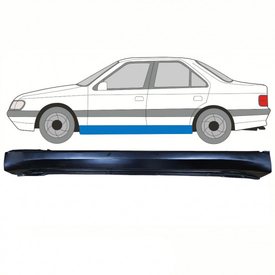 Opravný plech prahu pre Peugeot 405 1987-1996 / Ľavý 10779