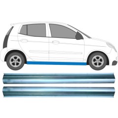 Opravný plech prahu pre Kia Picanto 2004-2011 / Ľavá+Pravá / Sada 11329
