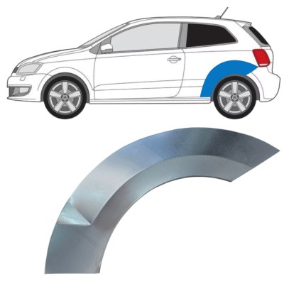 Lem zadného blatníka pre Volkswagen Polo 2009-2017 / Ľavý 16359