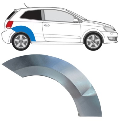Lem zadného blatníka pre Volkswagen Polo 2009-2017 / Pravá 16358