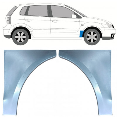 Opravný plech predného blatníka pre VW Polo 2001-2009 / Ľavá+Pravá / Sada 9733