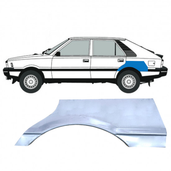 Lem zadného blatníka pre FSO Polonez 1978-2002 / Ľavý 12528