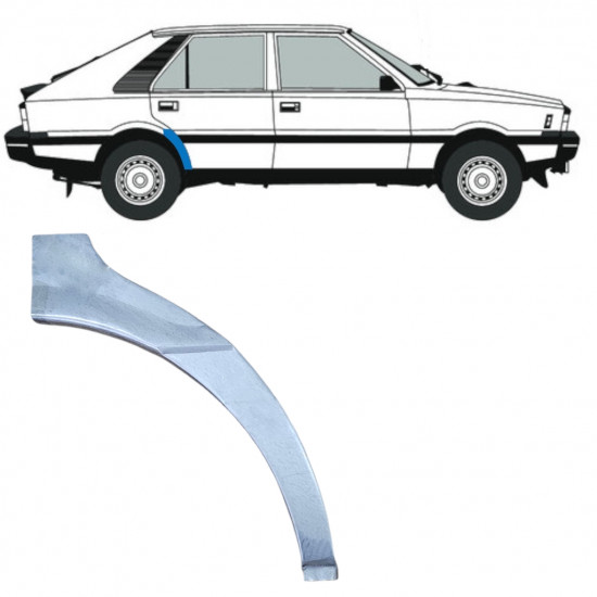 Lem zadného blatníka pre FSO Polonez 1978-2002 / Pravá 12601