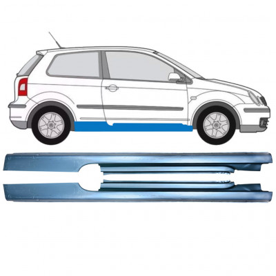Kompletný prah pre Volkswagen Polo 2001-2009 / Ľavá+Pravá / Sada 12858