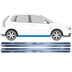 Opravný plech prahu pre Volkswagen Polo 2001-2009 / Sada 11933