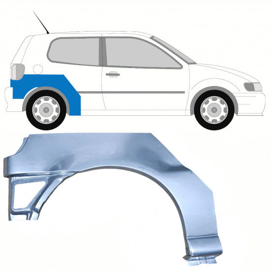 Lem zadného blatníka pre VW Polo 1994-1999 / Pravá 10191