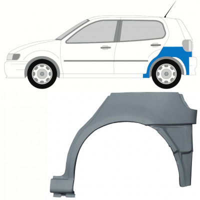 Opravný plech zadného blatníka spodná časť pre VW Polo 1994-1999 / Ľavý 10195