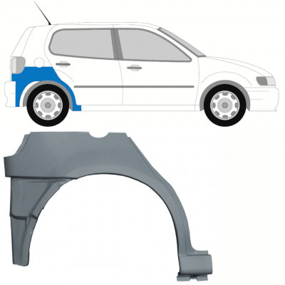 Opravný plech zadného blatníka spodná časť pre VW Polo 1994-1999 / Pravá 10194