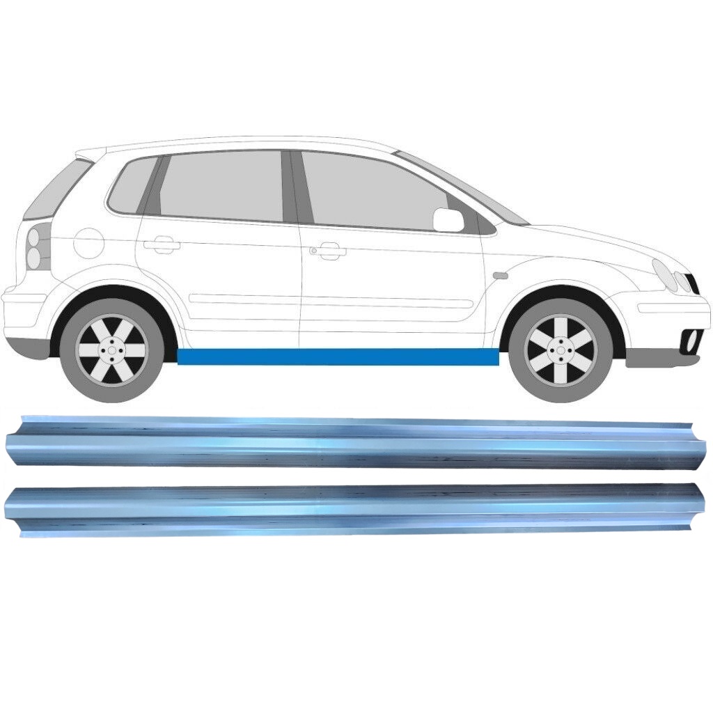 Opravný Plech Prahu Pre Vw Polo 2001-2009 / Vľavo = Vpravo (Symetrické) / Sada 10491