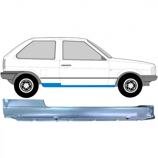 Opravný plech prahu pre VW Polo 1981-1994 / Pravá 7114