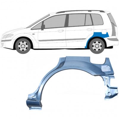 Lem zadného blatníka pre Mazda Premacy 1999-2005 / Ľavý 6018