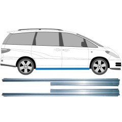 Opravný plech prahu pre Toyota Previa 2000-2005 / Ľavá+Pravá / Sada 10190