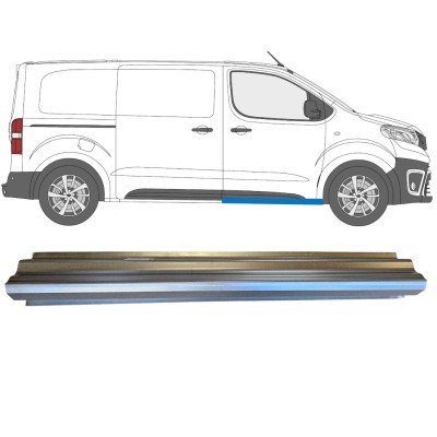 Opravný plech prahu predných dverí pre Toyota Proace Verso 2016- / Vľavo = Vpravo (symetrické) 14902