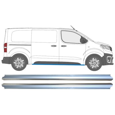 Opravný plech spodnej časti prahu pre Toyota Proace Verso 2016- / Ľavá+Pravá / Sada 15601