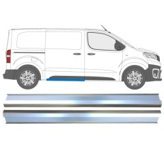Opravný plech prahu posuvných dverí pre Fiat Scudo 2022- / Vľavo = Vpravo (symetrické) / Sada 13335