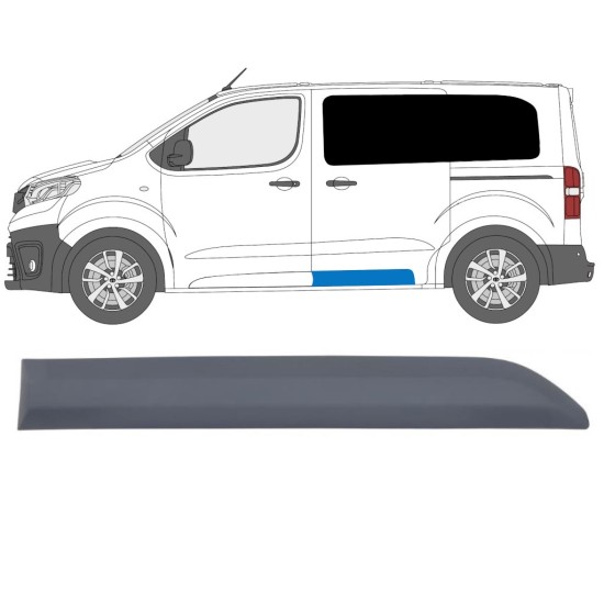 Bočná lišta posuvných dverí pre Toyota Proace Verso 2016- / Ľavý 14895 Bočná lišta posuvných dverí pre Toyota Proace Verso 2016- / Ľavý 14895