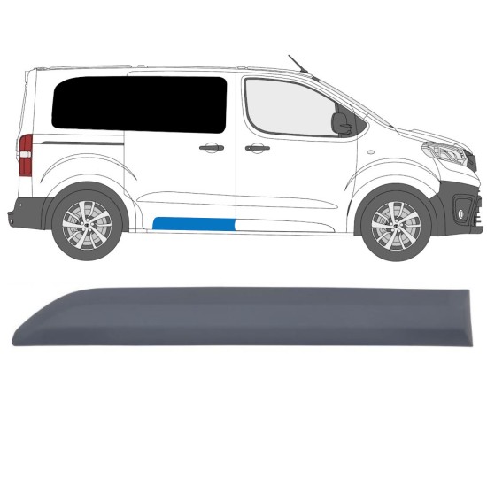 Bočná lišta posuvných dverí pre Toyota Proace Verso 2016- / Pravá 14894 Bočná lišta posuvných dverí pre Toyota Proace Verso 2016- / Pravá 14894