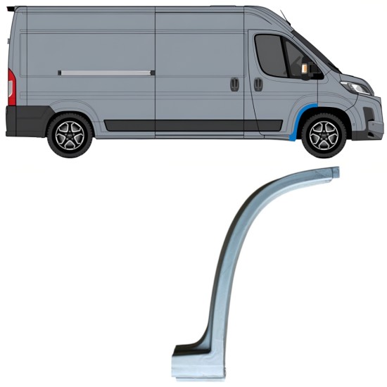 Opravný plech predného podbehu pre Toyota Proace Max 2024- / Pravá 16835
