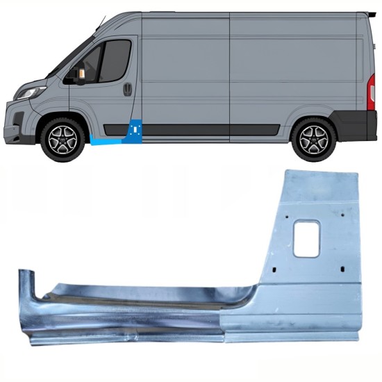 Opravný diel B-stĺpika + Opravný plech prahu pre Toyota Proace Max 2024- / Ľavý 16733