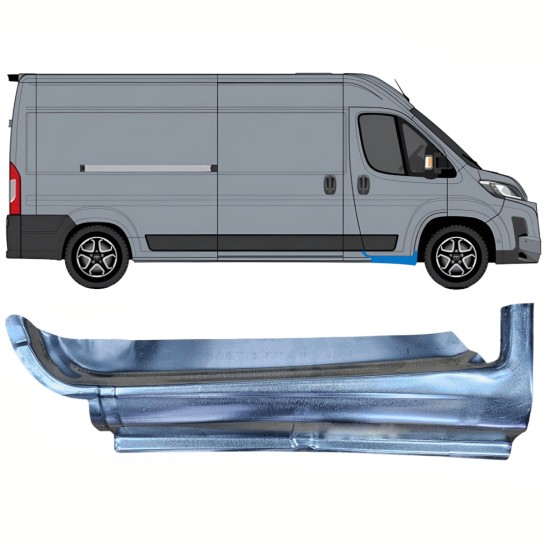 Opravný plech prahu predných dverí pre Toyota Proace Max 2024- / Pravá 16629