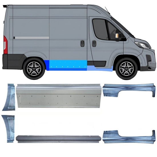 Opravný plech sada pre Toyota Proace Max 2024- / Ľavá+Pravá 16742
