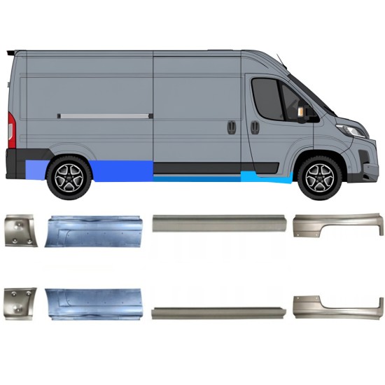 Opravný plech sada pre Toyota Proace Max 2024- / Ľavá+Pravá / 16706