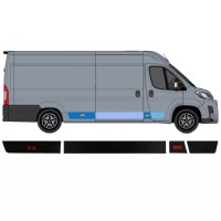 Sada líšt pre Toyota Proace Max 2024- / Pravá / 15894