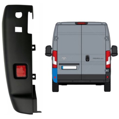 Roh zadného nárazníka 180 stupňov pre Toyota Proace Max 2024- / Ľavý 16039
