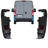 Roh zadného nárazníka 270 stupňov pre Toyota Proace Max 2024- / Ľavá+Pravá / Sada 15930