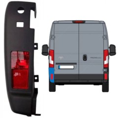 Roh zadného nárazníka so svetlom pre Toyota Proace Max 2024- / Ľavý 15936