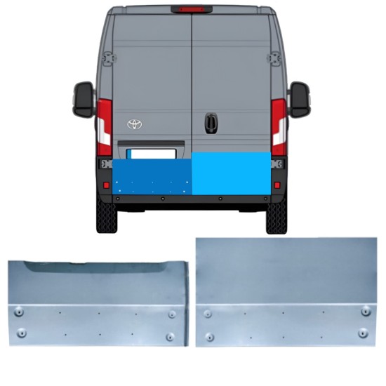 Opravný plech zadných dverí pre Toyota Proace Max 2024- / Ľavá+Pravá 16737